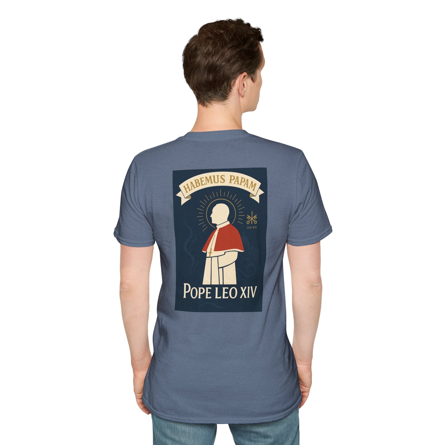 Pope Leo XIV Unisex Softstyle T-Shirt - Vintage Design